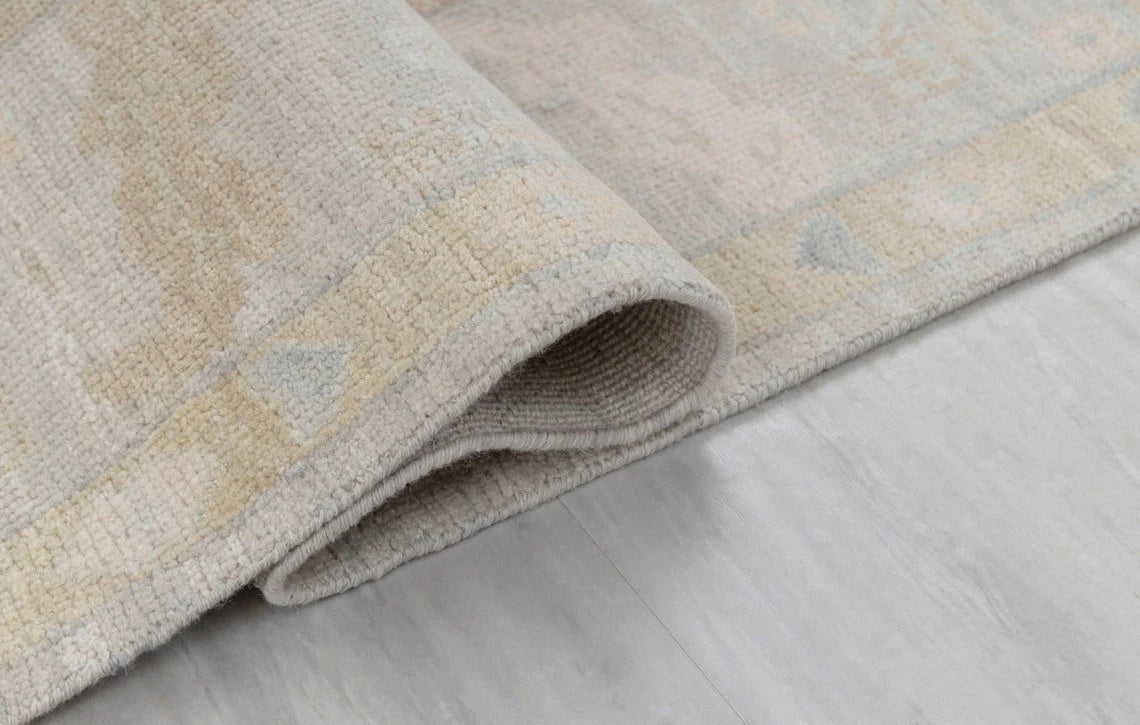 Natural Gray 8x10 Oushak Rug Beige Muted Oushak Rug Hallway Rug, Area Low Pile Rug, Living Room, Dinning Room, Stair Rug Kids Rugs, Home Decore Rug